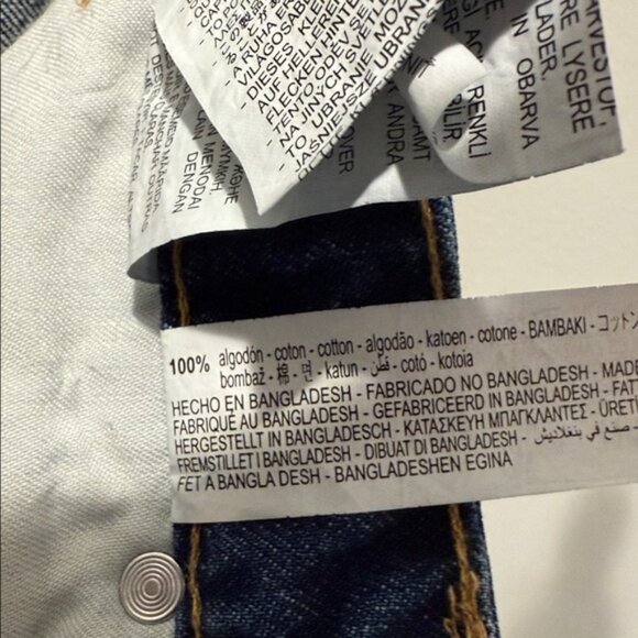 Zara Indigo Denim high rise shorts - Picture 5 of 5